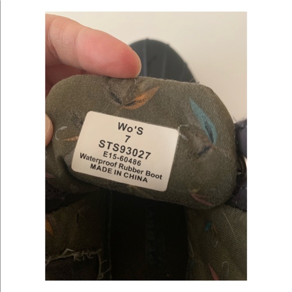 Sperry Top-Sider Waterproof Rubber Rain Boots in Navy (Size W 7M) - Picture 6 of 6